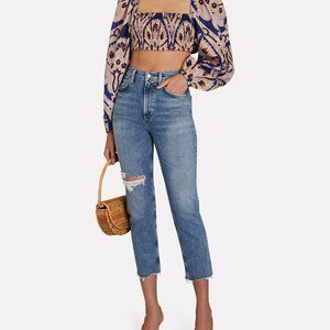 CITIZENS OF HUMANITY Daphne High-Rise Stovepipe Crop Jeans size 26